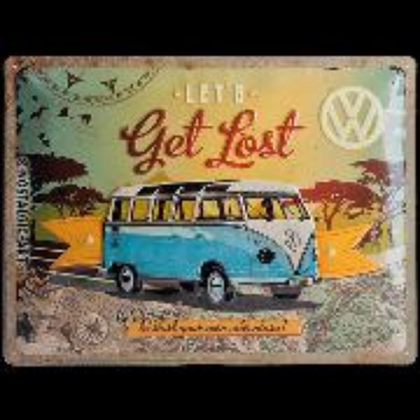 Bild von Blechschild. Volkswagen / VW Bulli - Let's Get Lost, Volkswagen