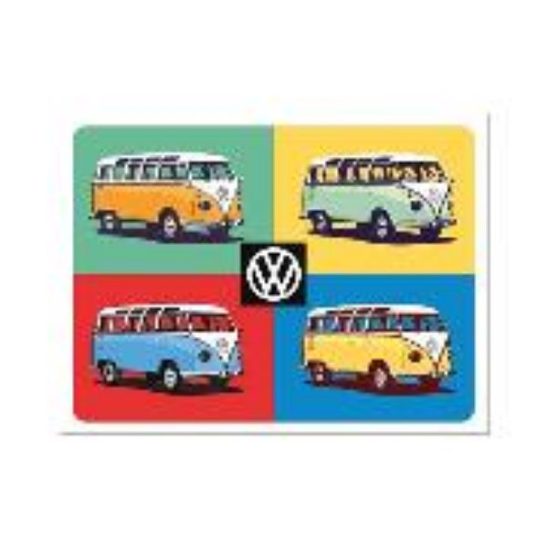 Bild von Magnet. Volkswagen / VW Bulli - Pop Art