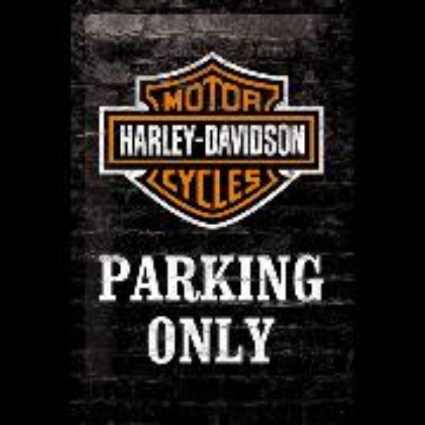 Bild von Blechschild. Harley-Davidson / Parking Only