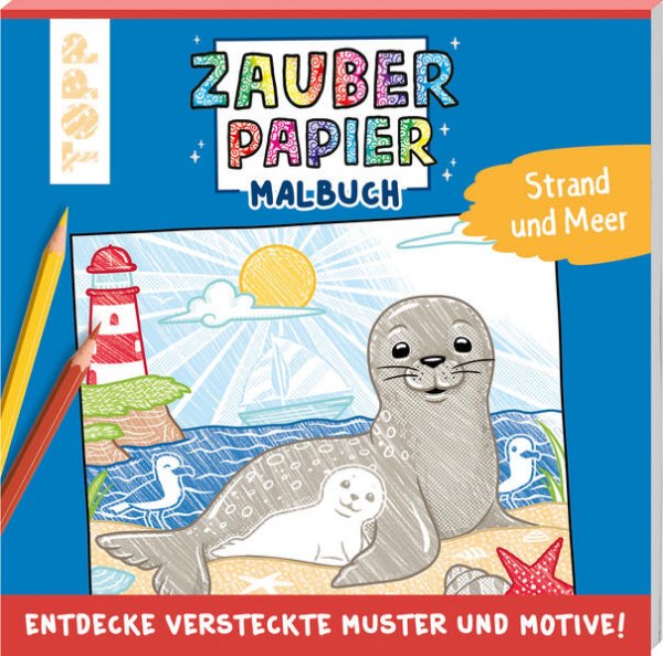 Bild zu Zauberpapier Malbuch Strand und Meer