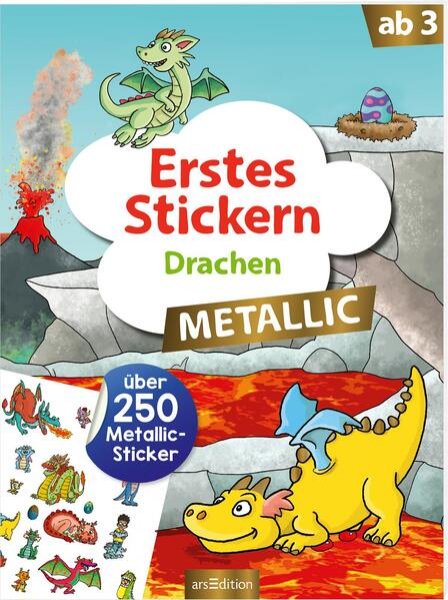 Bild zu Erstes Stickern Metallic - Drachen