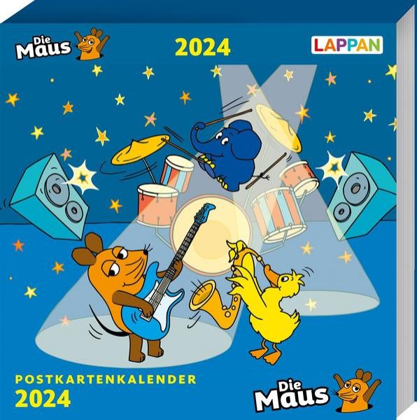 Bild zu Der Kalender mit der Maus - Postkartenkalender 2024