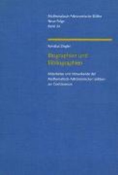 Bild von Biographien und Bibliographien