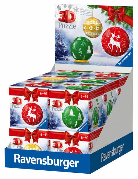 Bild zu 12er Verkaufskassette Puzzle-Ball Weihnachtsschmuck