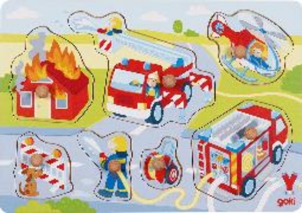 Bild von Steckpuzzle Feuerwehreinsatz