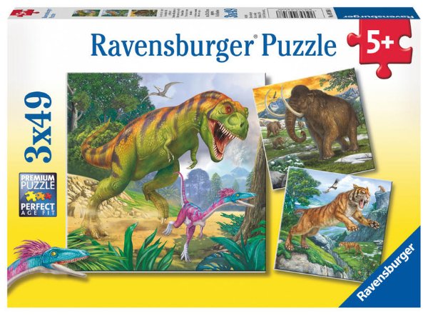 Bild zu Ravensburger Kinderpuzzle - 09358 Herrscher der Urzeit - Puzzle für Kinder ab 5 Jahren, mit 3x49 Teilen