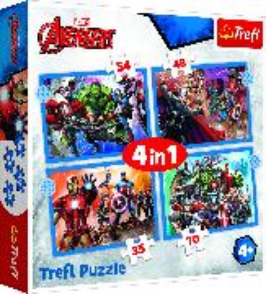 Bild von 4 in 1 Puzzle - Avengers