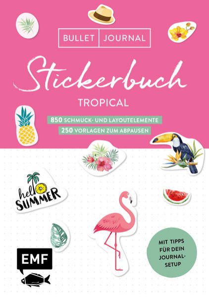 Bild zu Bullet Journal - Stickerbuch Tropical: 850 Schmuck- und Layoutelemente