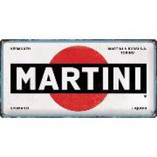 Bild von Blechschild. Martini / Logo White