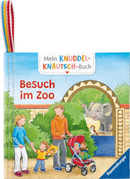 Bild zu Mein Knuddel-Knautsch-Buch: Besuch im Zoo; weiches Stoffbuch, waschbares Badebuch, Babyspielzeug ab 6 Monate