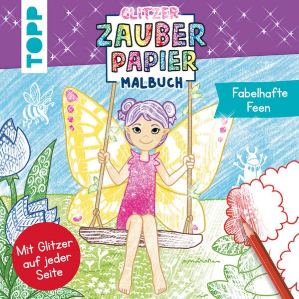 Bild zu Glitzer Zauberpapier Malbuch Fabelhafte Feen