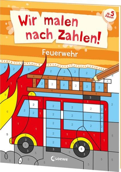 Bild zu Wir malen nach Zahlen! - Feuerwehr