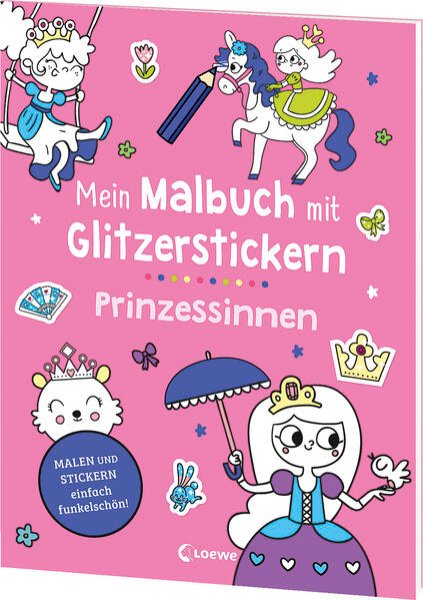 Bild zu Mein Malbuch mit Glitzerstickern - Prinzessinnen