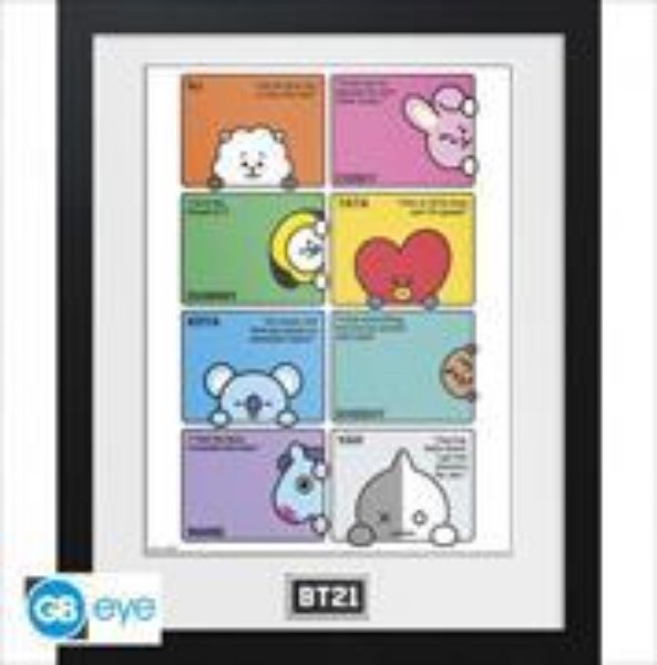 Bild von BT21 - Framed print "Compilation"