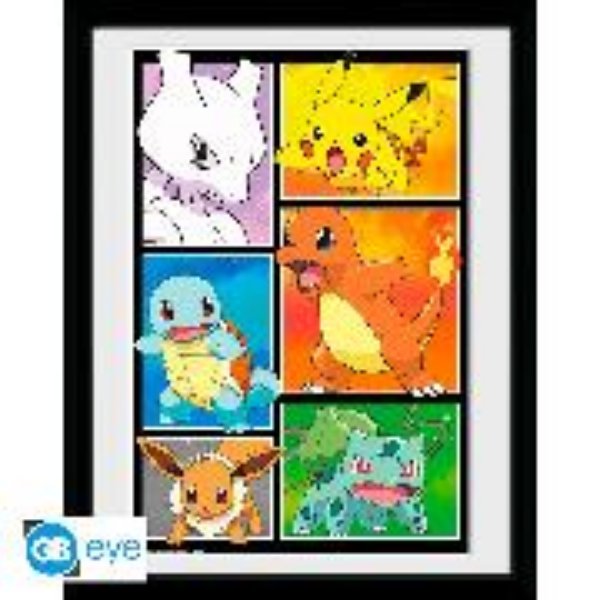 Bild von POKEMON - Framed print "Comic panel"