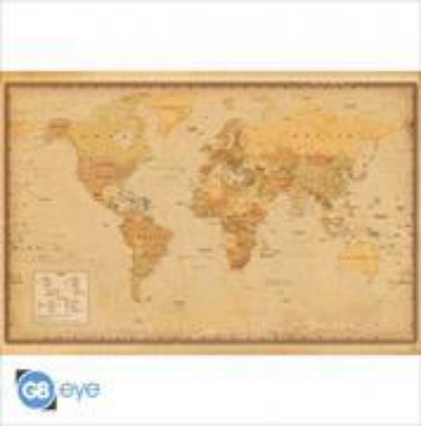 Bild von HARPER COLLINS - Poster Maxi - Antique World Map 21