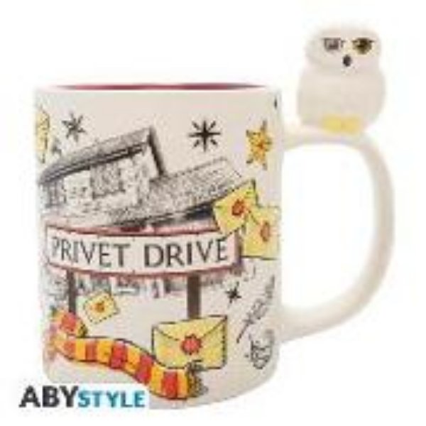 Bild von HARRY POTTER Tasse. 3D handle Hedwig & Privet Drive