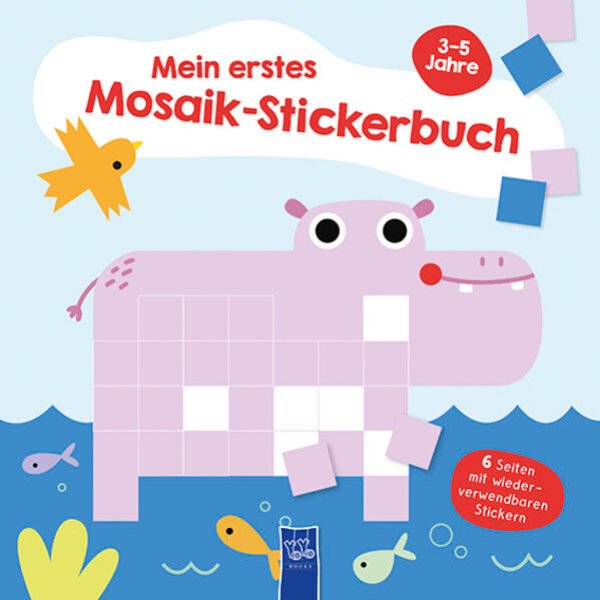 Bild zu Mein erstes Mosaik-Stickerbuch 3-5 Jahre (Cover Nilpferd)